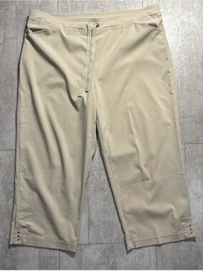 Chico's Beige Capris with Drawstring
